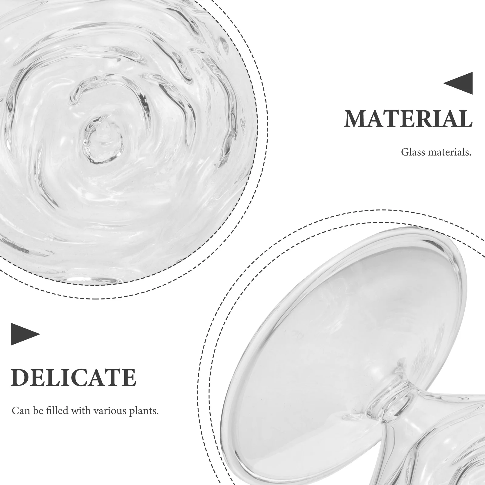 مزهرية زجاجية للزراعة المائية حامل نبات سطح المكتب حديقة داخلية تررم ديكور منزلي هدية محطة انتشار النباتات المائية #4