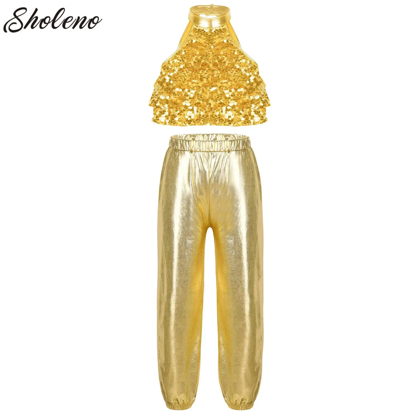 

Kids Dance Clothes Children's Runway Show Performance Wear Girls Jazz Dance Hip-hop Costume Urban Stage Competition Outfits