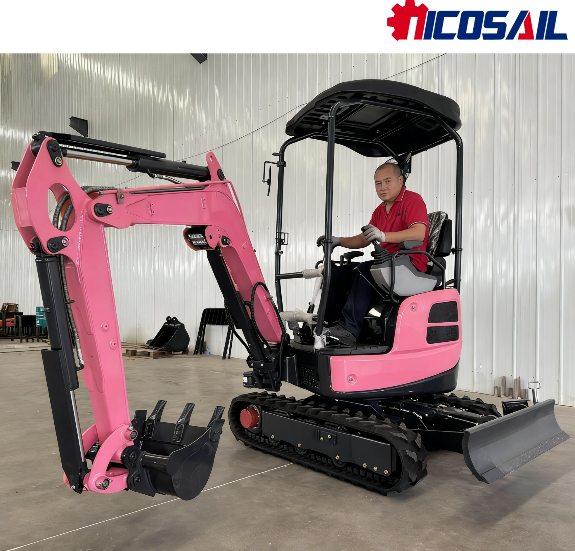 Multi functional 1 ton 2 tons 1.8 household farm garden agricultural track compact mini excavator Pelle excavator