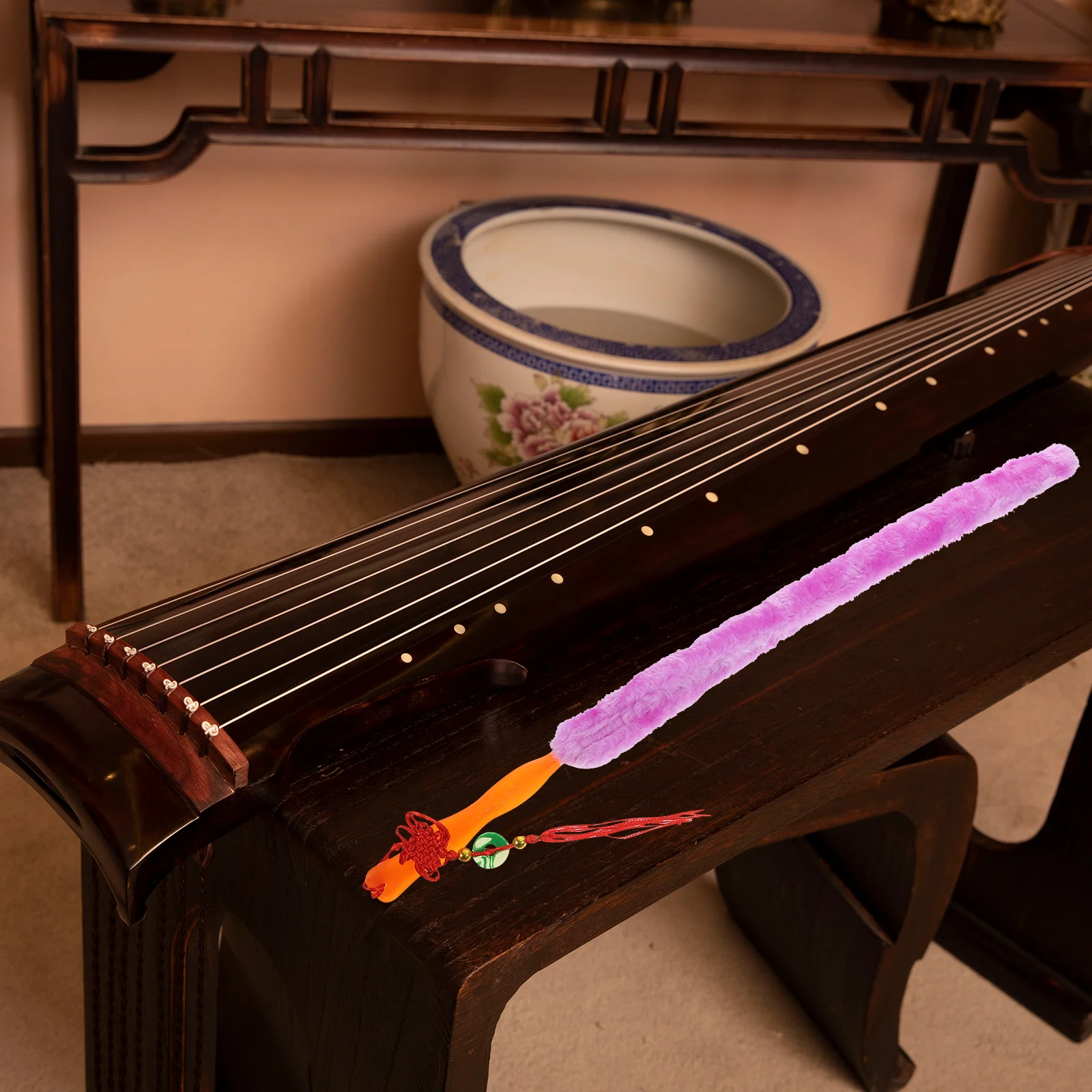 

Guzheng Clean Brush Rabbit Hair Not Easily Deformed Musical Instruments Keyboard Cleaner Storage Friendly Guzheng Clean Brush