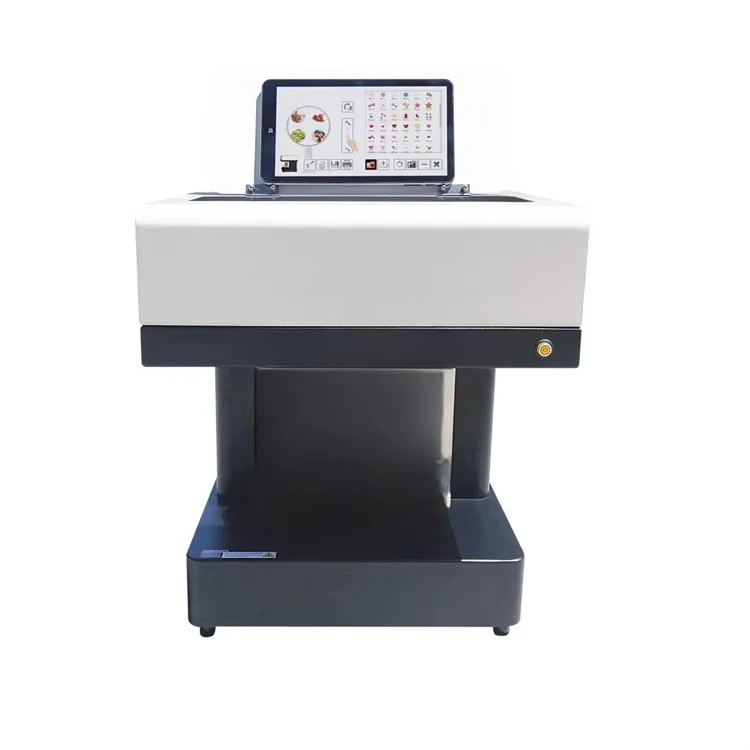Desktop Flatbed Edible Picture Printer For Chocolate Cookie And Multi‑layer Birthday Cake Custom Pattern Processing