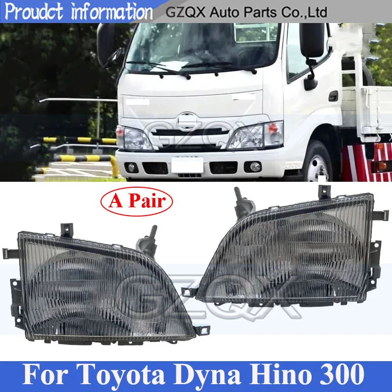 

CAPQX A Pair Front Bumper Head Light Head Lamp For Toyota Dyna HINO 300 1999-2003 Truck Headlight Headlamp Front Light