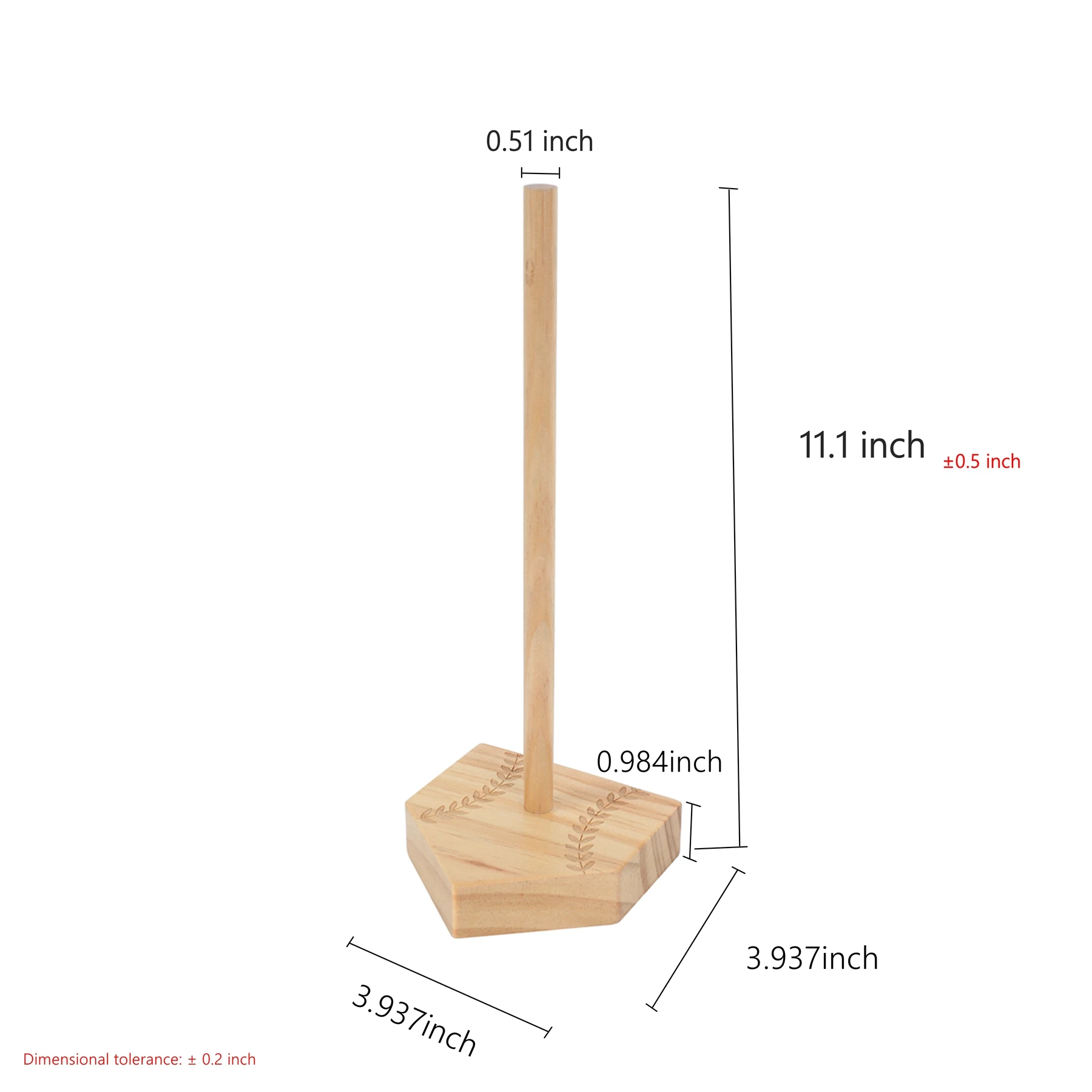 VEHONG Wooden stacked softball tournament ring display stand, baseball gift for children, friends and baseball enthusiasts