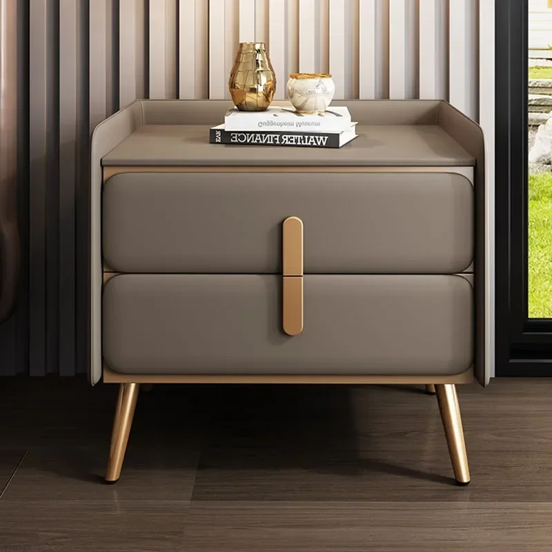 Bedroom Storage Bed Desk Table Auxiliary Bookcase Drawer Comfortable Drawers Floating Nightstand Bedside Narrow Nordic Furniture image 4