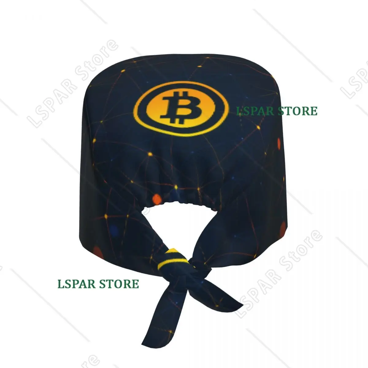 Adjustable Bitcoin Digital Art Currency Working Hat Women Men BTC  Surgical Hat Scrub Nursing Doctor Surgeon Cap for Nurse