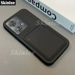 Skinlee Case For Motorola Edge 40 Neo 5G With Insertable Card Slot Wallet Silicone Soft Shell For 50 Pro G34 G04 G24 Phone Cover