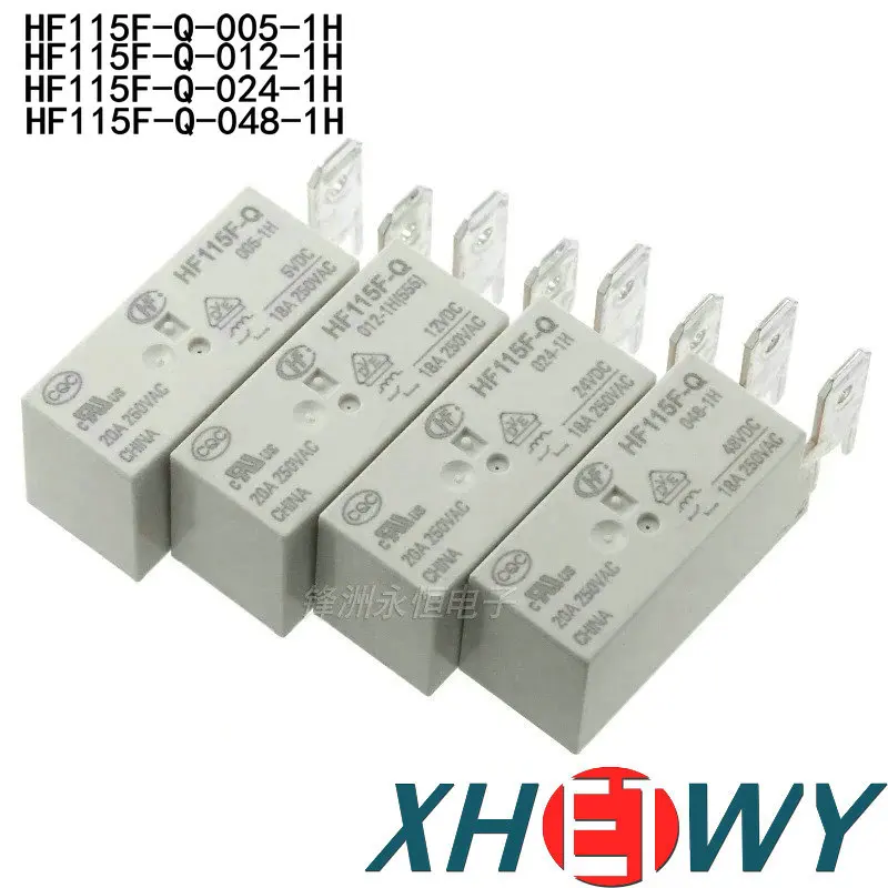 Relay HF115F-Q-005-1H HF115F-Q-012-1H HF115F-Q-024-1H HF115F-Q-048-1H One set normally open 18A 250VAC HF115F-Q 5V 12V 24V 48 1H