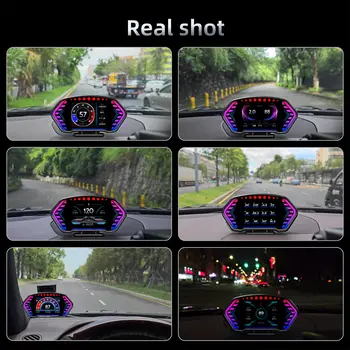 ANCEL P3 HUD (Baş Üstü Gösterge) Otomatik Ekran OBD2+GPS Akıllı Araç HUD Göstergesi Dijital OBD Hız Güvenlik Alarmı Su ve Yağ Sıcaklığı Devir Sayısı 10 best sales Obd devir - №5