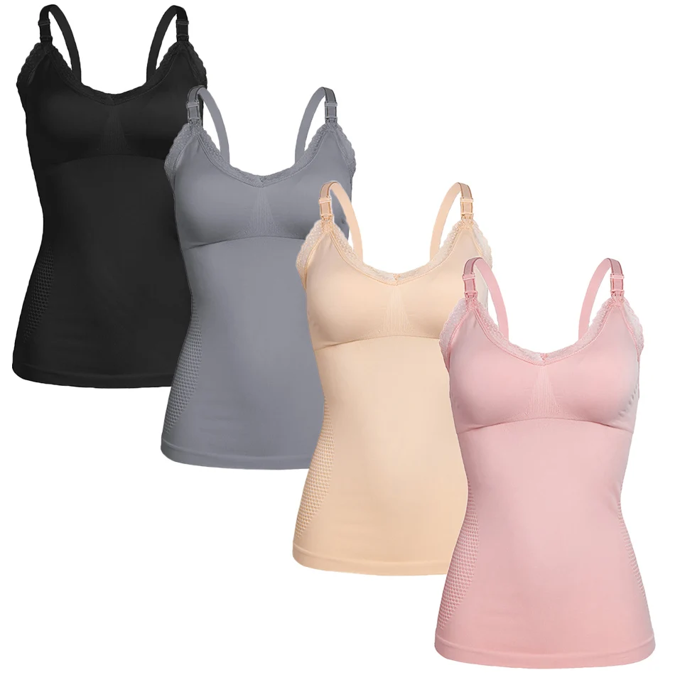 

Pregnancy Clothing Women's Maternity Nursing Tank Top Sleeveless Comfy Breastfeeding Clothes Pregnant Nursing Vest Underwear