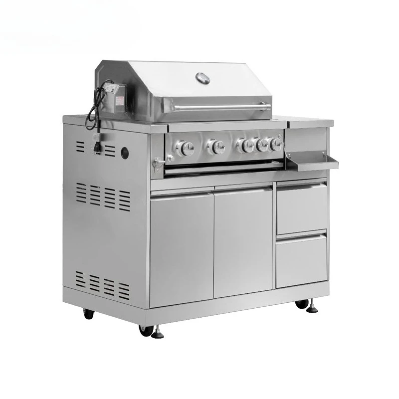 Outdoor villa courtyard household stainless steel burning grill BBQ oven