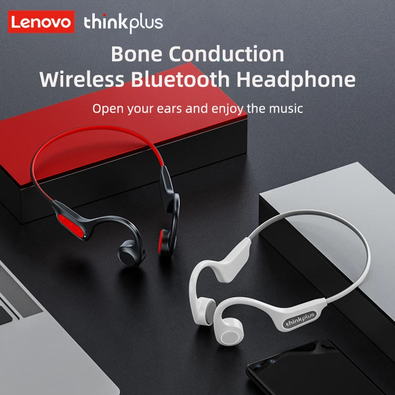 Lenovo X3 Pro casque à Conduction osseuse sans fil Bluetooth 5.3 écouteurs Hifi stéréo musique sport crochet d'oreille avec micro casque