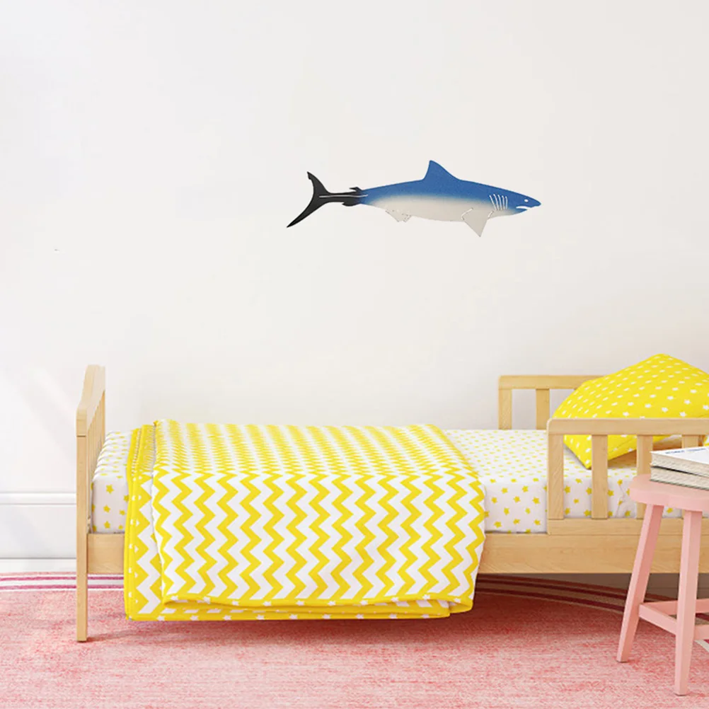 

Shark Wall Decor Metal H for Living Room Bedroom Office Garden Balcony Outdoor Indoor Decoration Iron Shark Hanging Decor