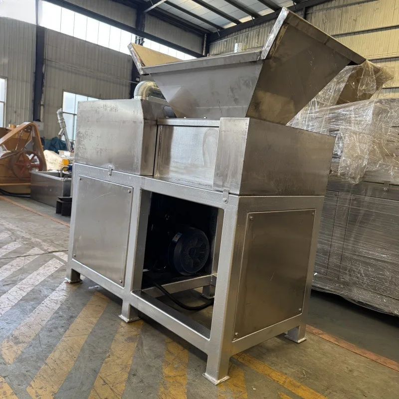 Multifunctional Coconut Shell Crusher Lard Raw Shredder Fully Automatic Industrial Material Crushing Equipment