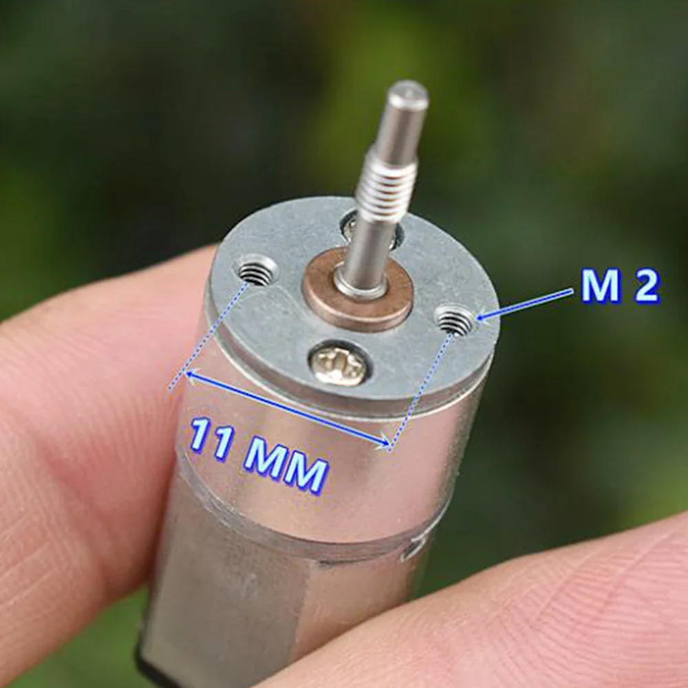 Mini ZGA16R-030 Gear Motor DC 3V-5V 432RPM Slow Speed 030 Reducer Micro Full Metal Gearbox Reduction Ratio 1: 45 DIY Robot Car image 3