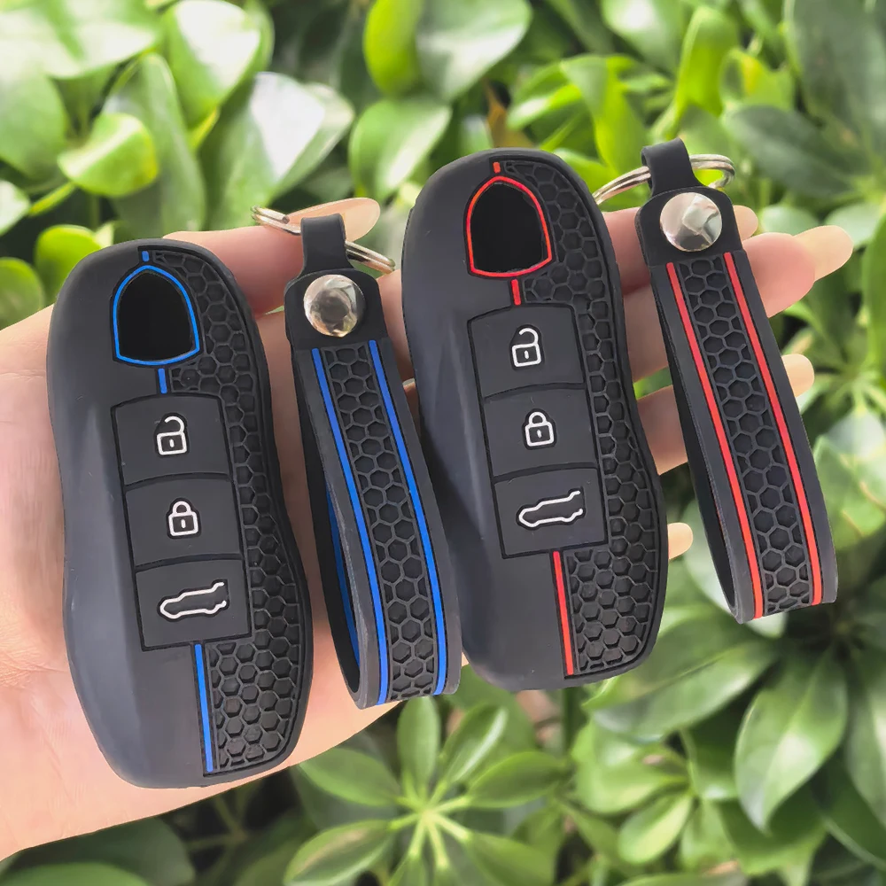 Car Smart Key Case Cover Shell Holder for Porsche Cayenne 958 911 Lepin 996 Macan Panamera 997 944 924 987 987 Gt3 Cayman 987