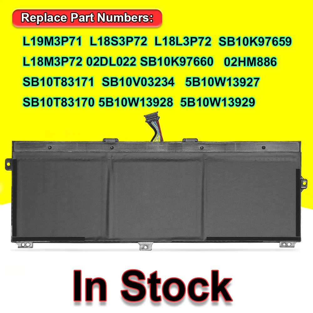 DODOMORN For Lenovo ThinkPad X390 Yoga X13 Yoga 1st Gen (2020) Series Laptop Battery  L19M3P71 L18L3P72 L18M3P72 L18S3P72 OEM