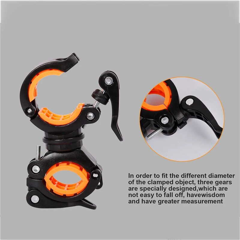 Bike Light Bracket Multifunctional 360 Degree Rotatable MTB Road Bike LED Flashlight Mount Holder Cycling Bracket Accessories