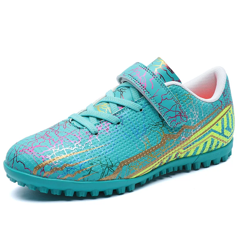 

Футбольные бутсы для детей, для игры на траве и в зале, оригинальные, для мальчиков и девочек, нескользящие, для тренировок и игр на футбольном поле