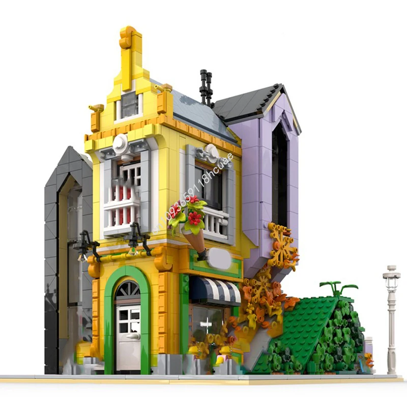 

1880pcs MOC Unity Townhouse Modular Buildings Family Interactive DIY Craft Building Kit for Creative Families Christmas Gift
