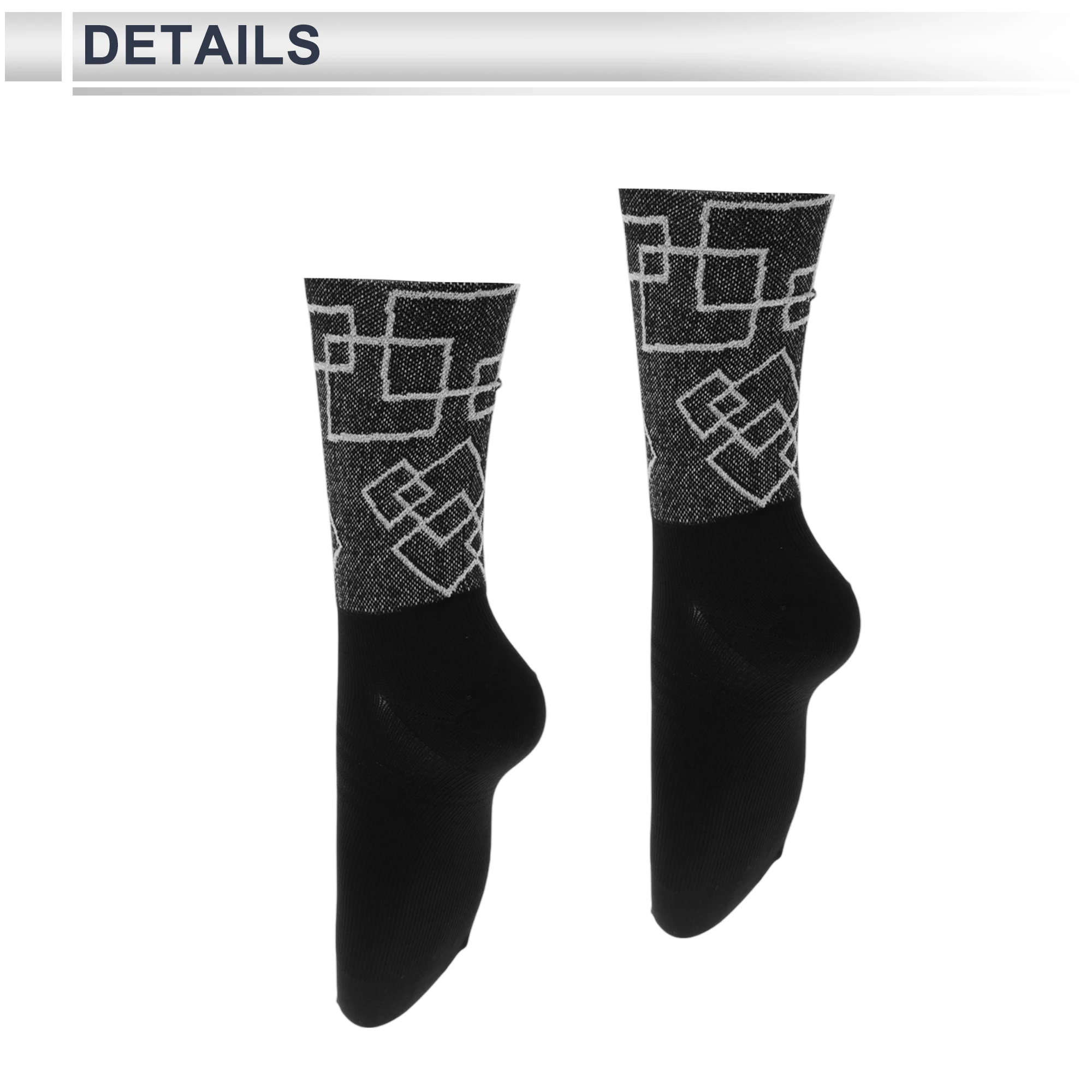 X Autohaux Kaus Kaki Bersepeda Anti Selip Penyerap Keringat Anti Gesekan Kaus Kaki Sepeda Luar Ruangan Netral dan Universal dengan Reflektif