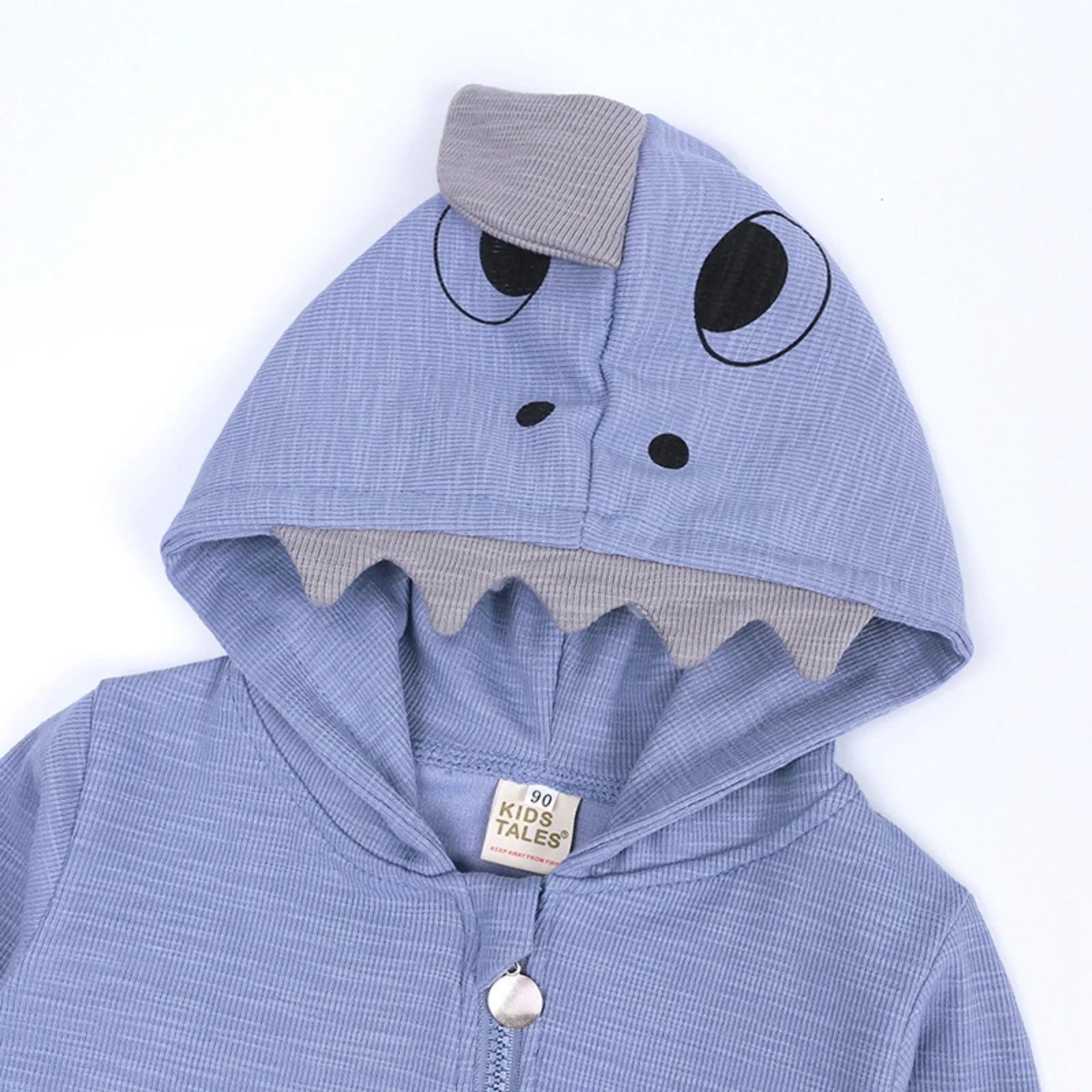 Baby Boy Girl Shark Hoodies Jumpsuit Clothes Infant Onesies Bodysuit Toddler Long Sleeve Romper Solid Shark Playsuits Costume