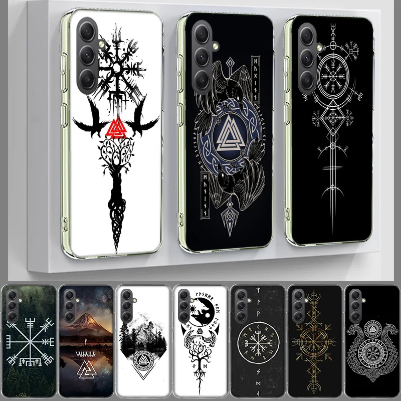 Nordic Norse Cover Phone For Samsung Galaxy A70 A50 A40 A30 A20E A10 A71 A51 A41 A31 A21S A11 A9 A8 A6 Plus A7 A80 A90 TPU Case