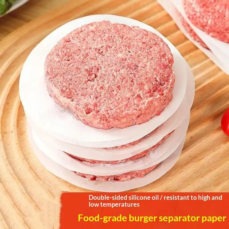 Hamburger Patty Separators 100Pcs Non-Stick Easy Peel for Backyard BBQ Family Kitchen Commercial Restaurant