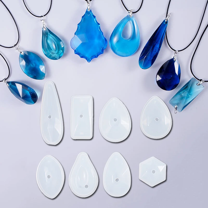 Water Drop Epoxy Silicone Mold Crystal Bracelet Necklace Earring Pendant Jewelry Mould Resin Casting Mould Craft DIY Accessories