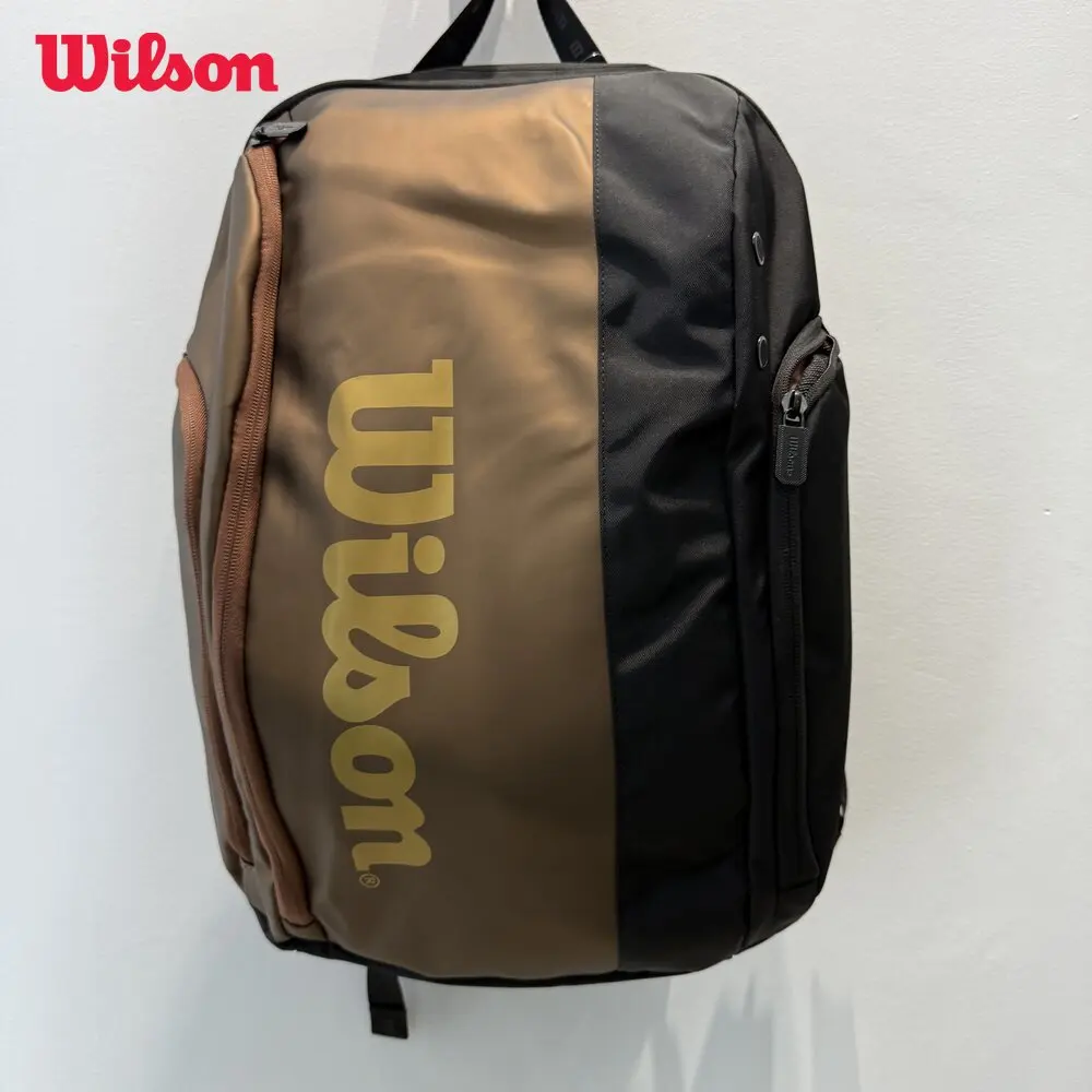 Wilson High-level Super Tour Pro Staff V14 Tennis Racquet Bag 2 Pcs Racket Backpack Tennis Bag with Thermo-regulated Compartment