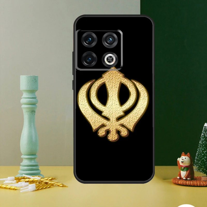 Khanda Sikh 기호 케이스 OnePlus Nord CE 2 3 4 Lite N20 N30 9 10 Pro 8T 9RT 10T 10R 12 11 12R 13 13R 커버
