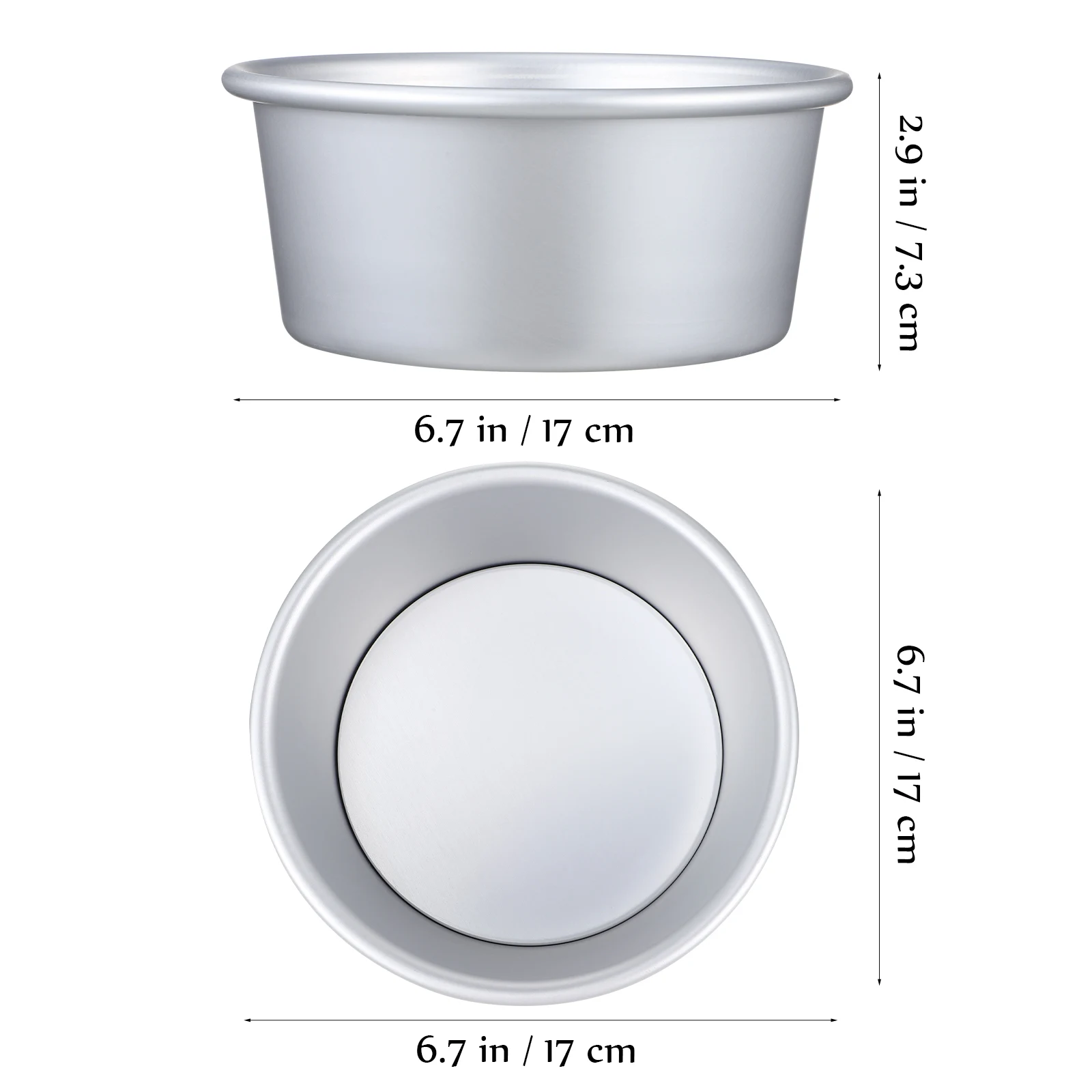 

Single Mold Pans Bakeware 6 Inch Round Aluminum Alloy Food Grade Double Sided Silicone Tins Parchment Paper Baking Tin Set Cake