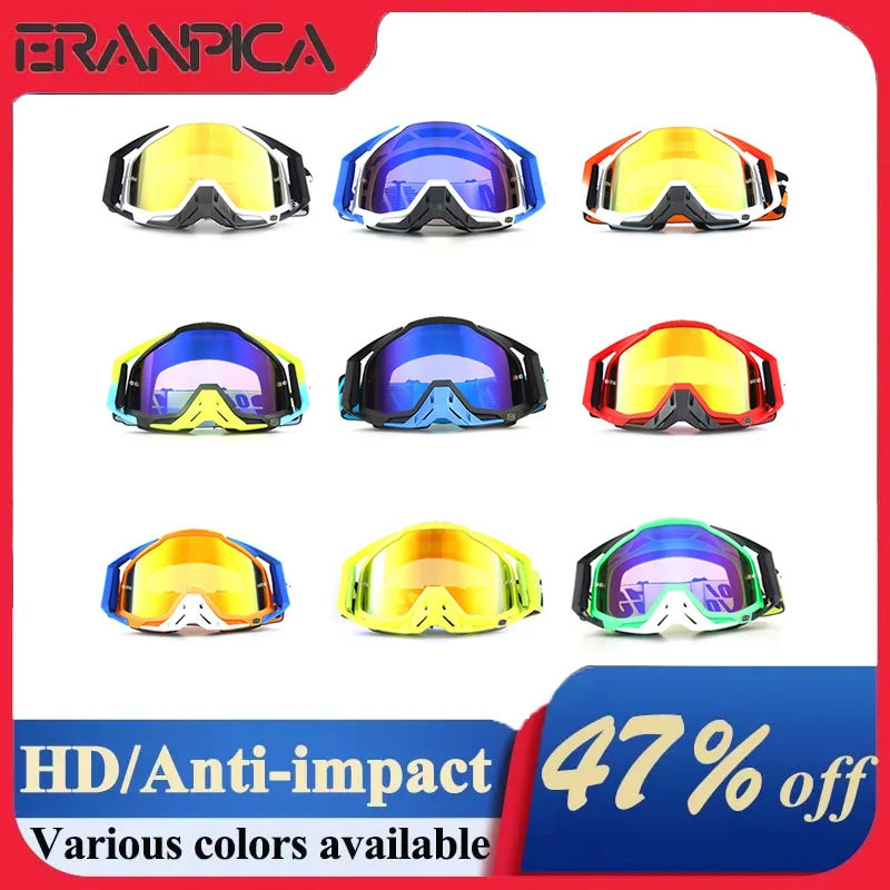 

Motorcycle Helmet Glasses Outdoor Cycling Motocross Goggles Riding Dirt Bike Sunglasses Windproof Anti-fog Skiing Unisex