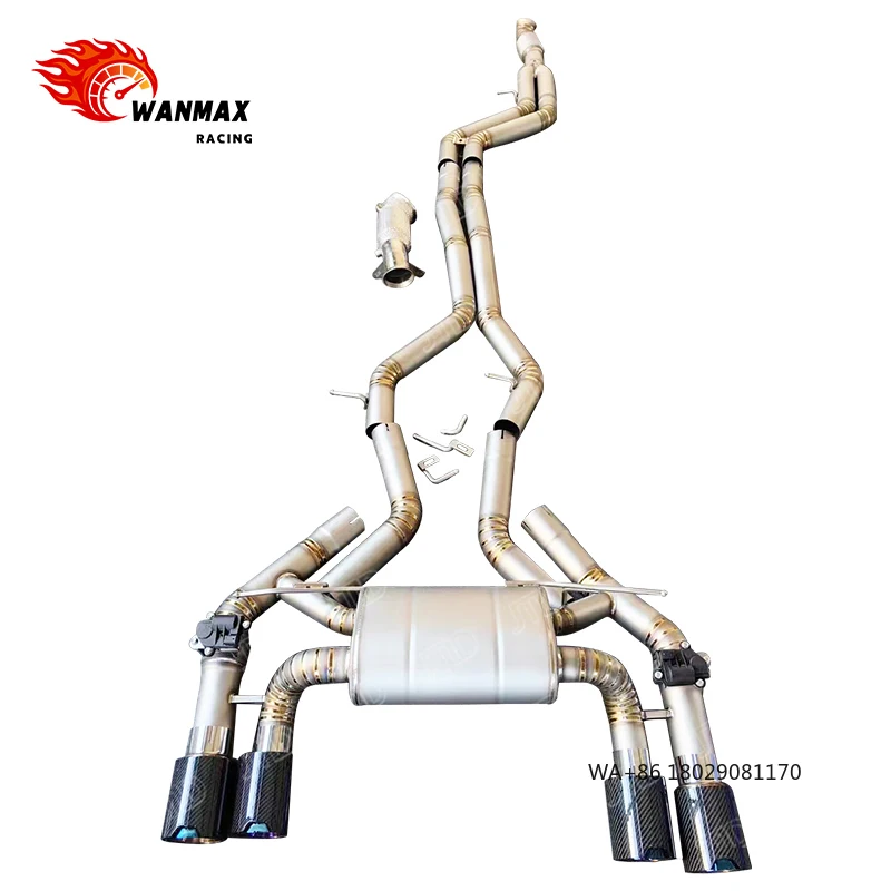 

Высокопроизводительная выхлопная система для двигателя M2 F87 N55, полная система Cat-Back