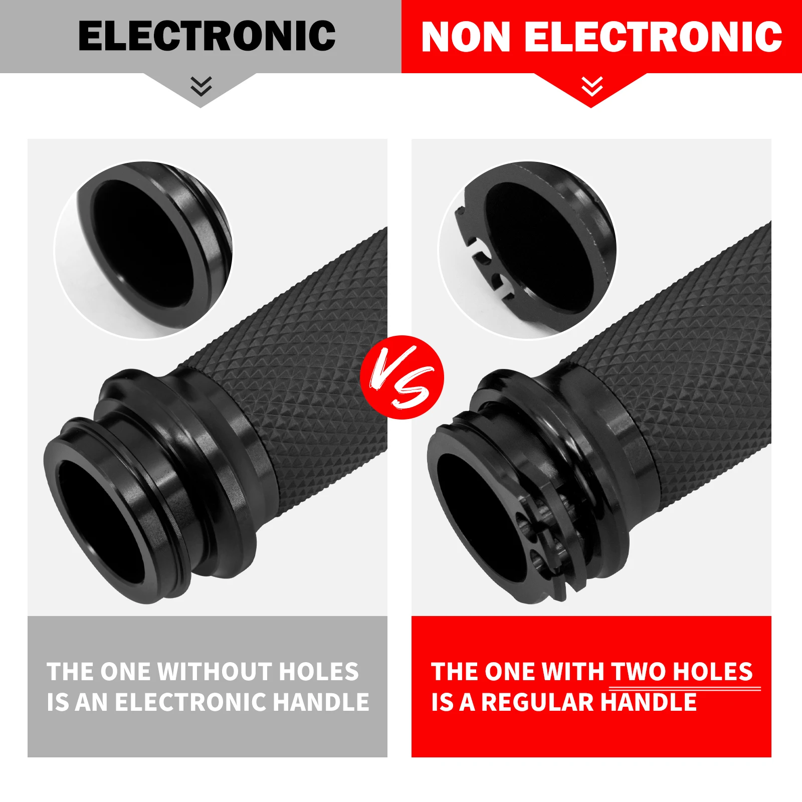 Motorcycle Electronic Throttle 1\'\'25mm Handle Bar Hand Grips Black For Harley Softail Fat Boy FLSTF Breakout Touring Road King