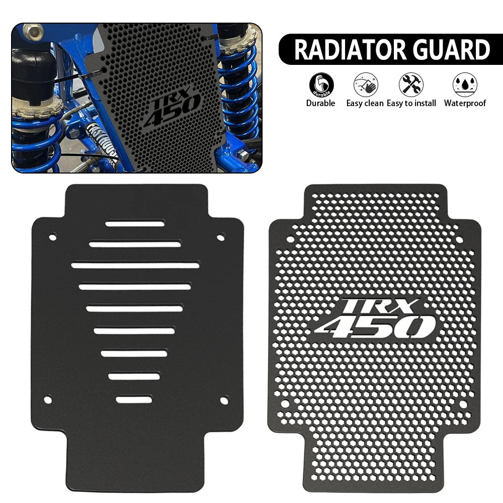 Dla Honda TRX450R 2004 2005 2006 2007 2008 TRX 450 ER 450R TRX450ER Chłodnica motocyklowa Stabilizator chłodnicy Roost Guard Protection
