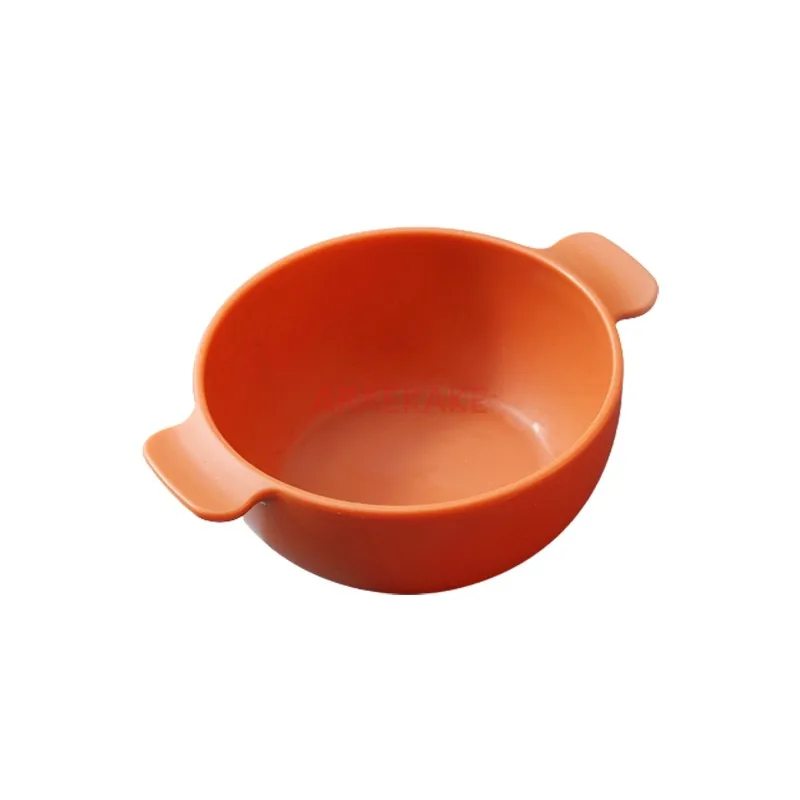 Baby complementary food bowl, anti drop and anti scald bowl, kindergarten eating bowl, children's plastic tableware