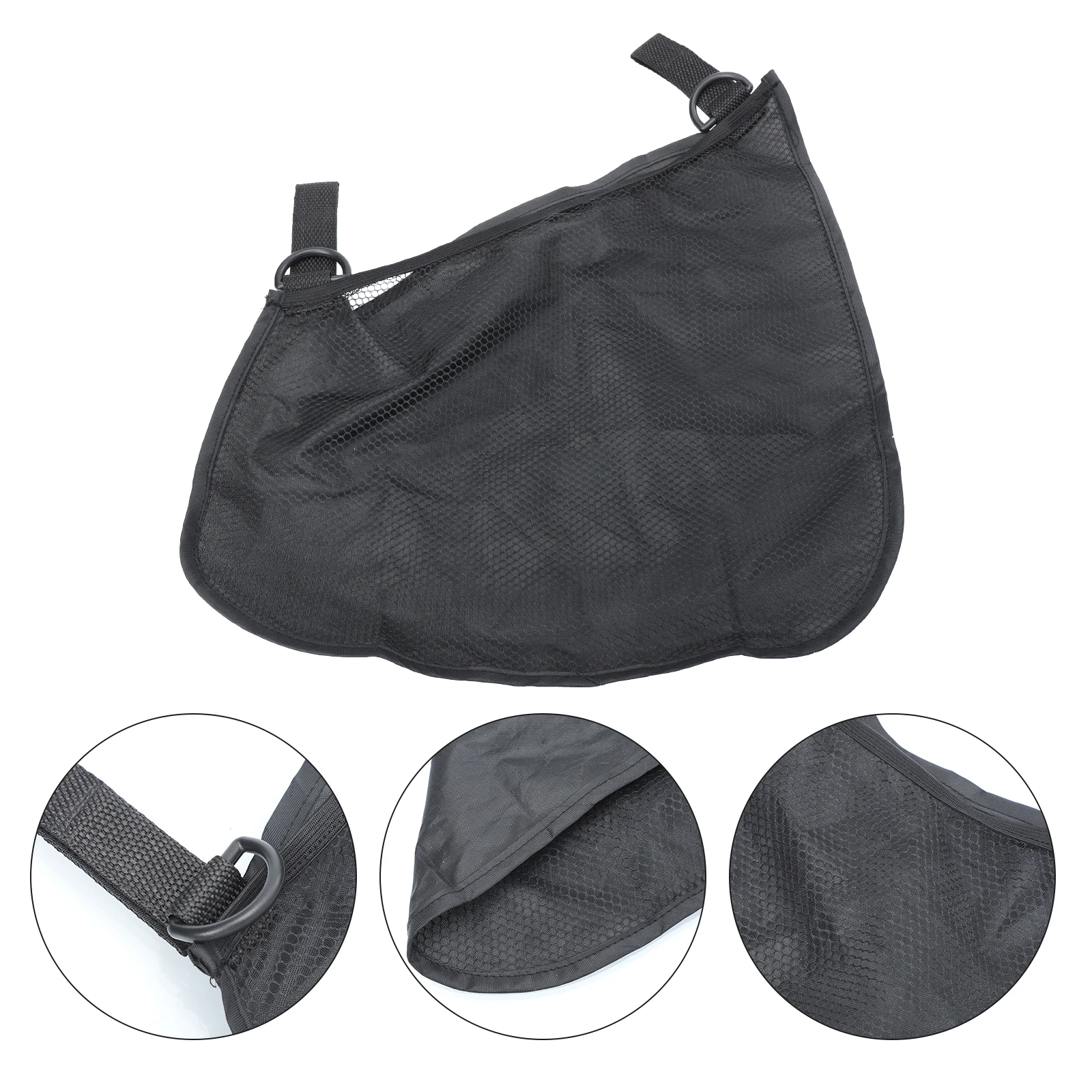 

Stroller Bag Baby Storage Hanging Infant Products Black ganizer Pouch Diapers Mesh Pocket Stroller Accessories Mommy