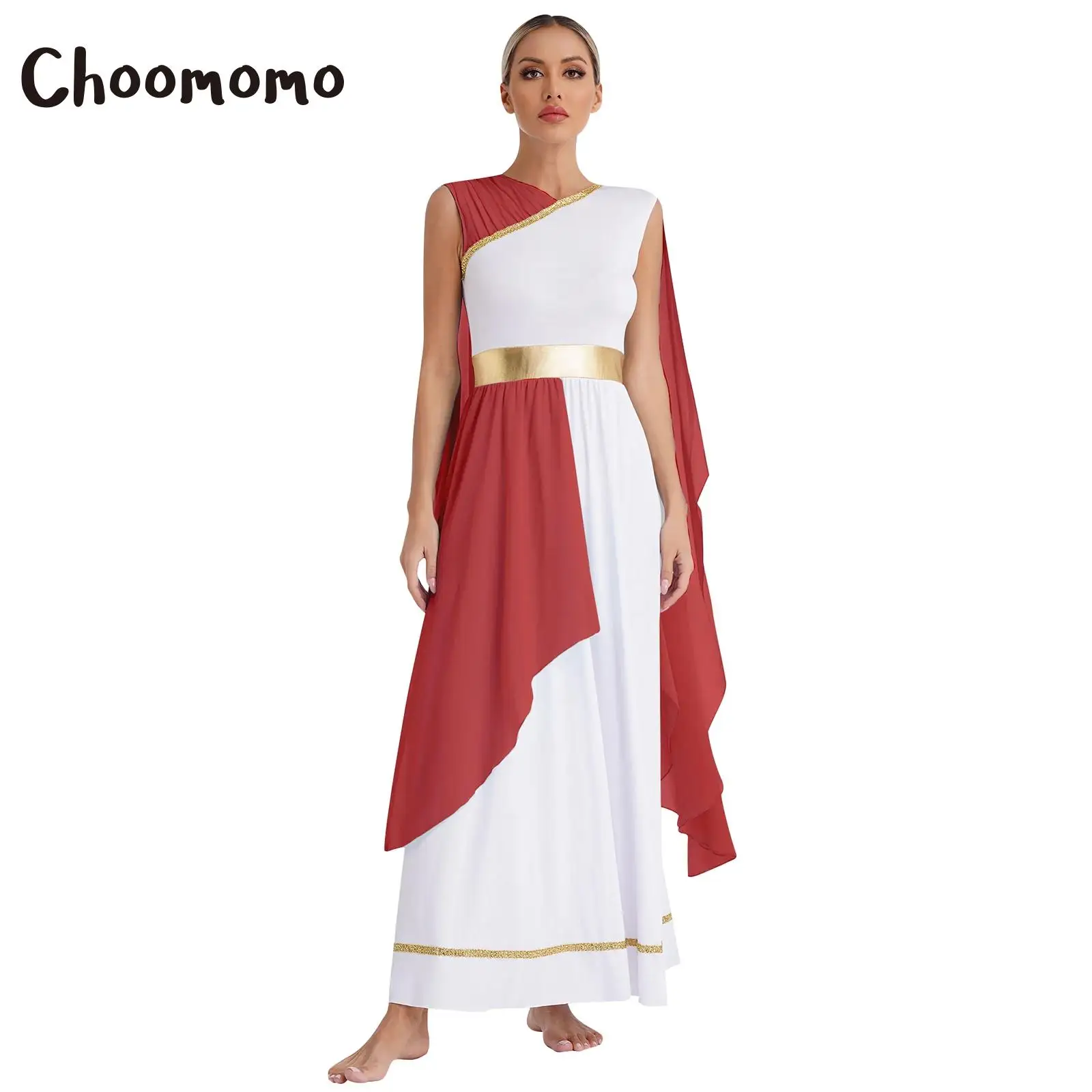 Womens Greek Toga Costume Ancient Greece Mythos Philosopher Rome Nobility Long Dresses Robe Theme Party Halloween Fancy Dress