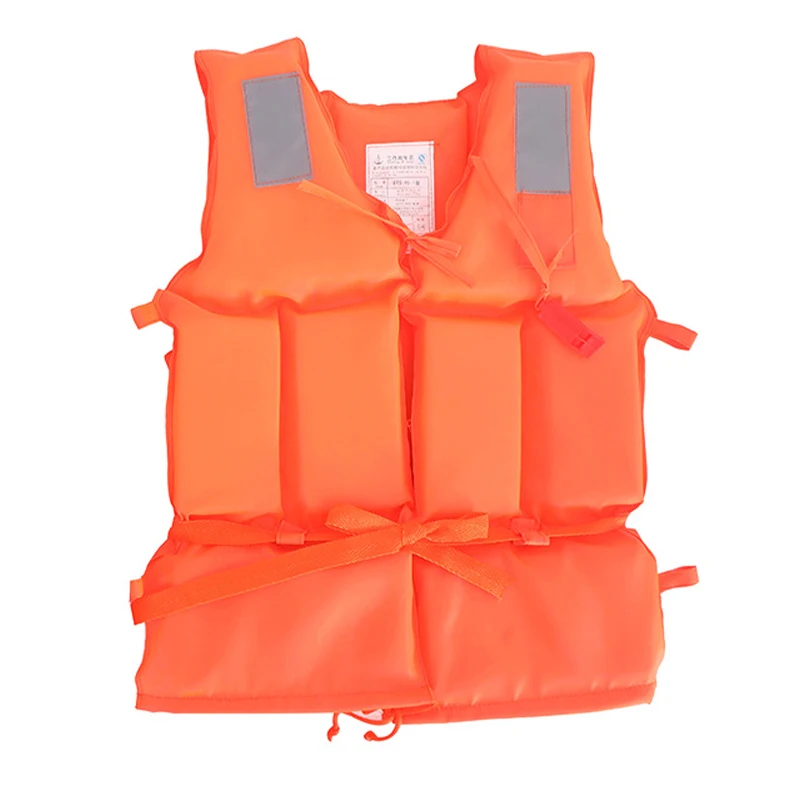 

New Orange Adult Childen Foam Flotation Swimming Life Jacket Vest With Whistle Boats Fishing Vest Swimming Drifting Vest