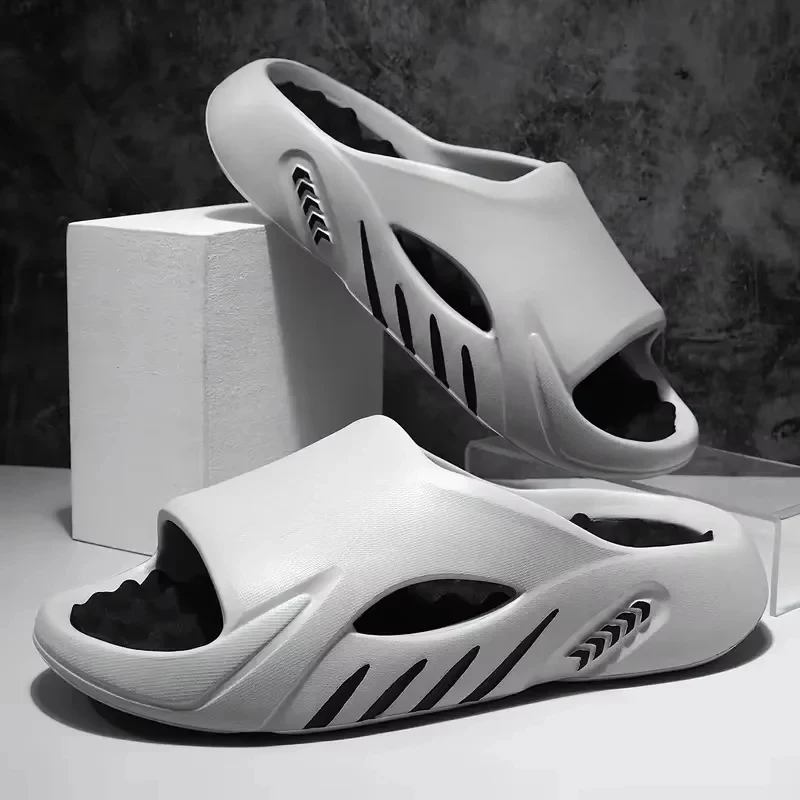 

Men Slippers Summer EVA Soft-soled Platform Slides Indoor Outdoor Walking Beach Shoes Flip Flops Mens Home Slippers