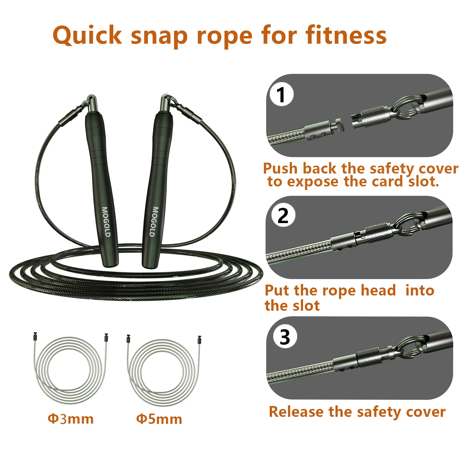 Double Rope Jump Rope, Exercise Sports Special, Weighted Wire Rope, Body Aerobic Training Fitness Equipment, Suitable for Adults