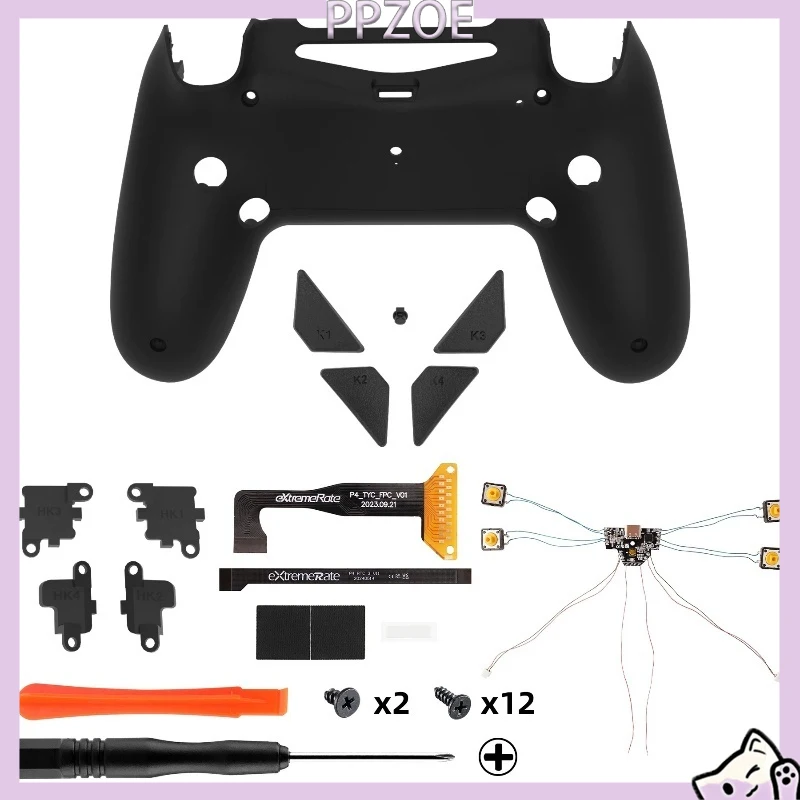 eXtremeRate Dawn Remap Kit for PS4 DS4 CUH-ZCT2 Controller,Type-C DIY Back Paddle Mod Kit,FPS Gaming Custom Elite Controller