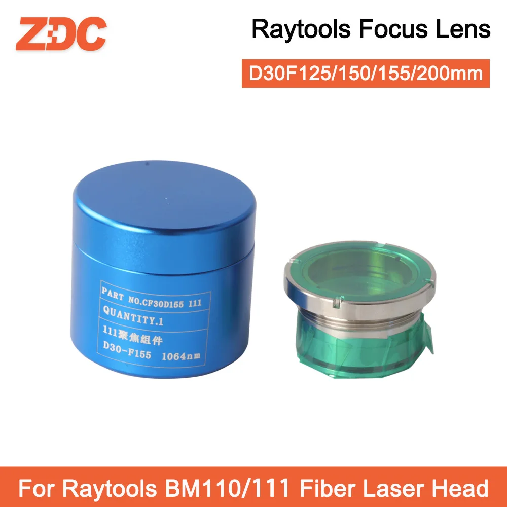 Imagem -05 - Raytools Bm111 04kw Colimação Lente de Focagem D30 F100 F125 F150 F155 F200 mm com Suporte de Lente para Cabeça Laser Bm111 Bm110