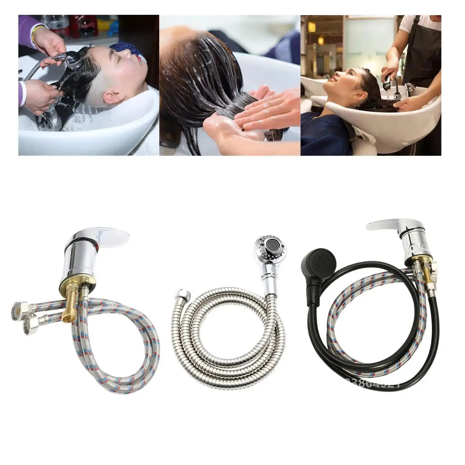 Mixer Tap Bath Sink Faucet Shower Head Spray Hose,Push On Washing Hairdresser Salon Pet,Household Faucet Extender