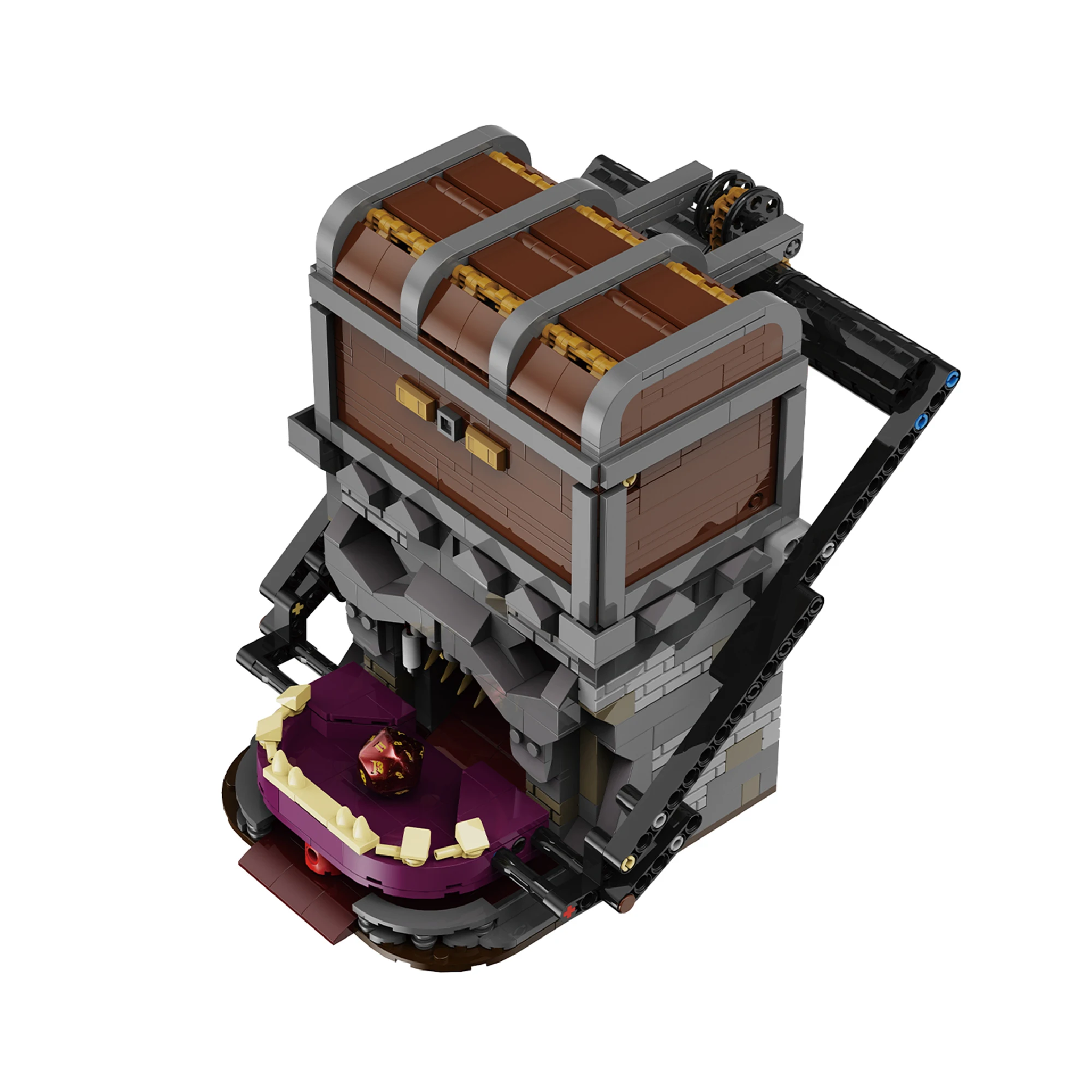 1059 個の危険ドラゴンズダイス宝箱ビルディングブロッククリエイティブデスクトップ装飾映画センスレンガのおもちゃ子供大人のためのギフト