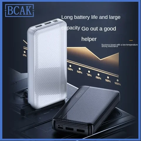 Power Bank большой емкости 200000 Портативная быстрая зарядка мАч, 20000 мАч для мобильного телефона Android, универсальная BCAK