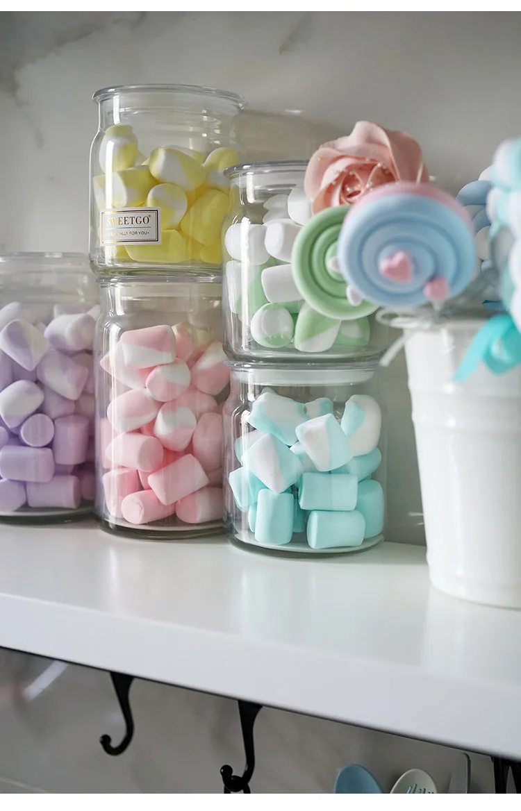 10 Stück künstliche Marshmallows, künstliche Süßigkeiten, Kuchendekoration, Dessert-Kuchendekoration für Schaufensterfotografie, künstlicher Zucker – Detail 3