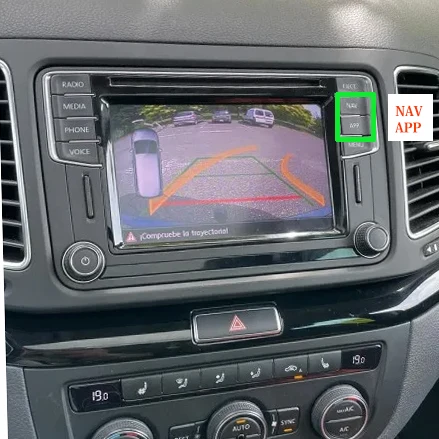 VKAUTO Rear View Camera For VW Sharan II 7N 2010 to 2022 HD CCD Night Vision Reversing Backup Parking Camera