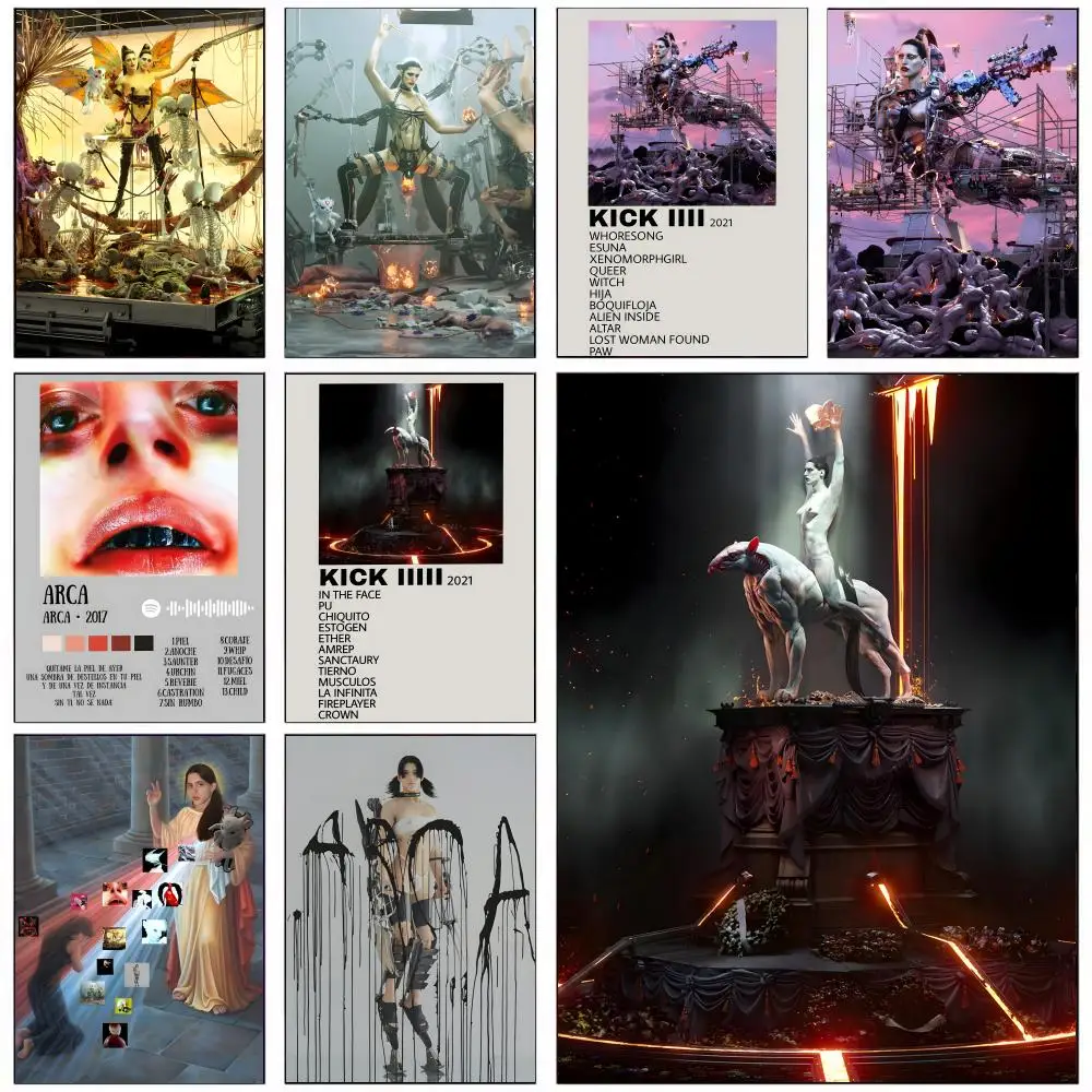 Musician Producer Arca Kick Poster HD Self-Adhesive Wall Decor Home Office Dorm Bedroom & More Ideal Gift Choice