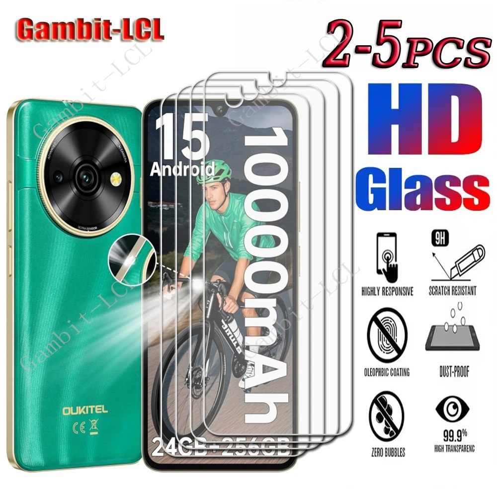 2-5PCS 9H HD Tempered Glass For Oukitel C59 Pro 6.88" OukitelC59Pro Oukitel C59 C59Pro  Screen Protective Cover Film